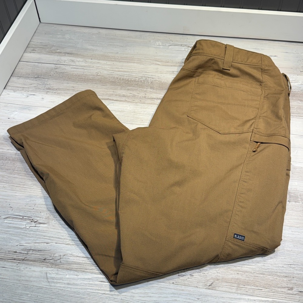 5.11 Tactical Apex Pants Men 42x32 Battle Brown Cargo Work Hiking 74434ABR-116